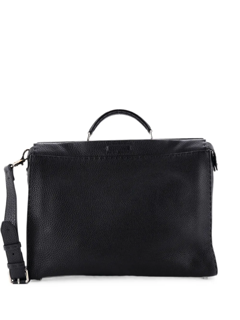 Fendi Pre-Owned Monster Selleria Peekaboo Bag Leather XL satchel - Schwarz
