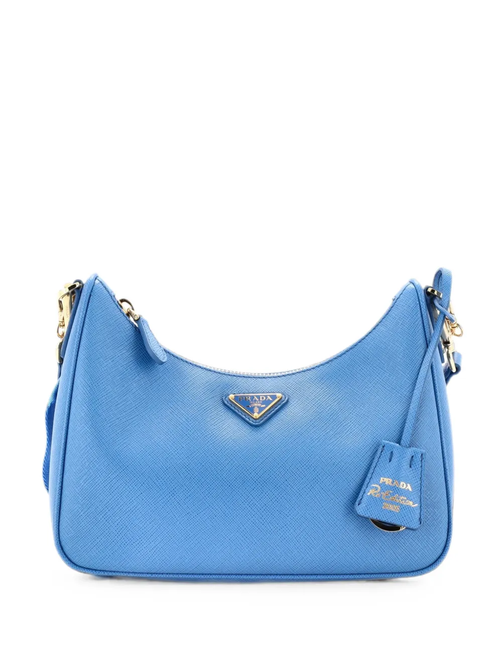 Prada Pre-Owned Re-Edition 2005 Shoulder Bag Saffiano Leather Small crossbody bag - Blu