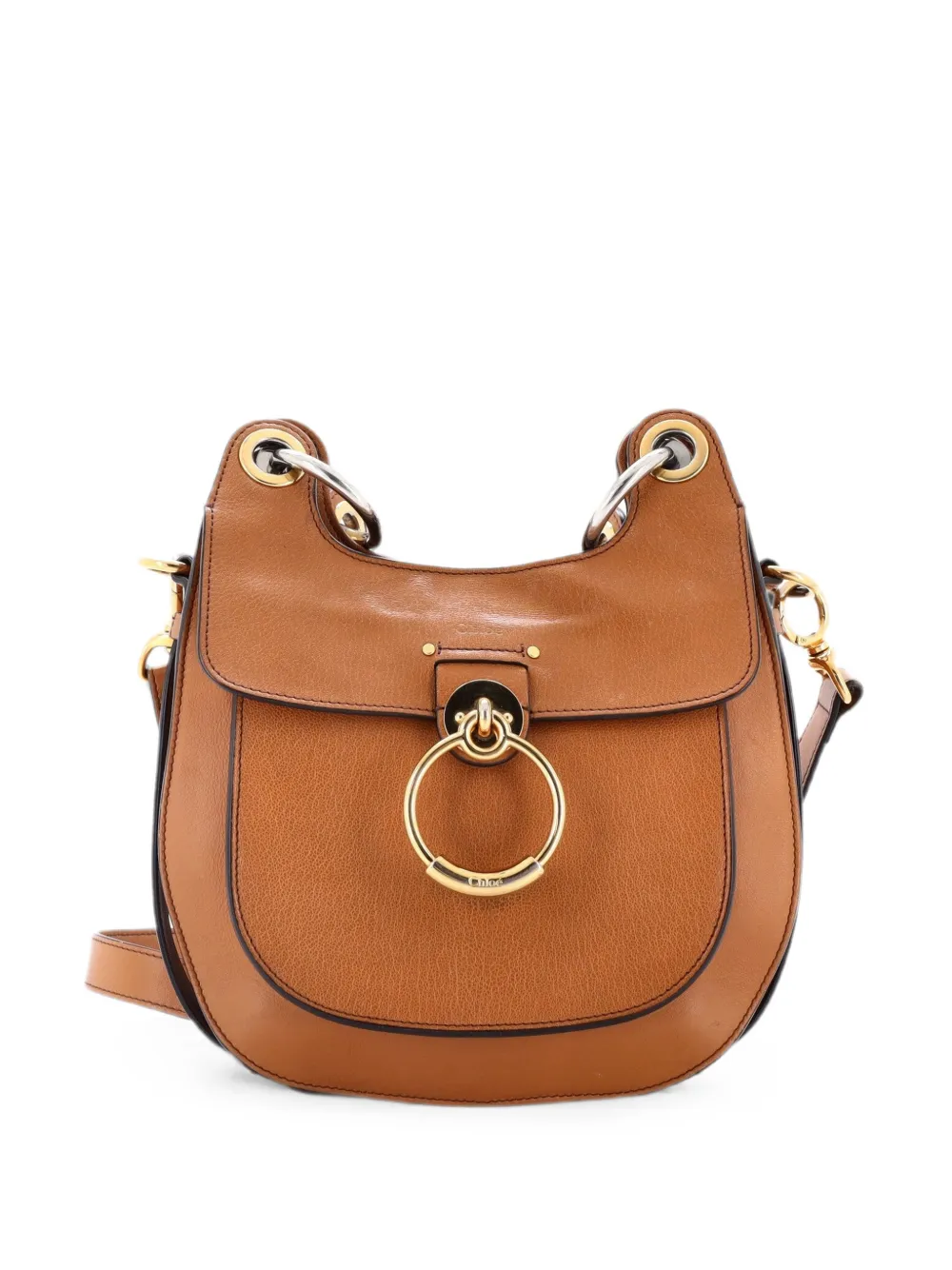 Chloé Pre-Owned Tess Leather Small hobo bag - Braun