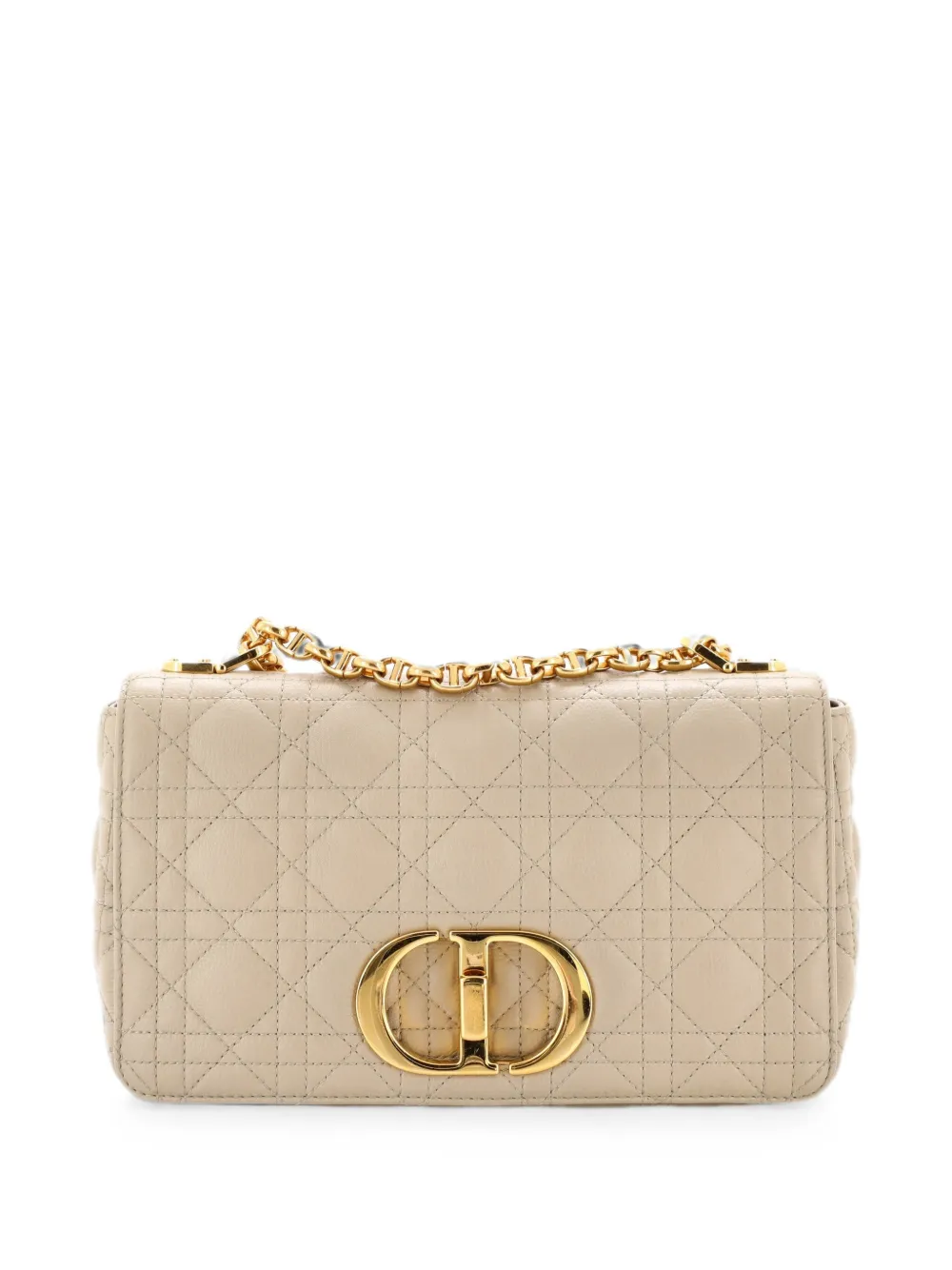 Christian Dior Pre-Owned Caro Bag Cannage Quilt Calfskin New Medium shoulder bag - Toni neutri