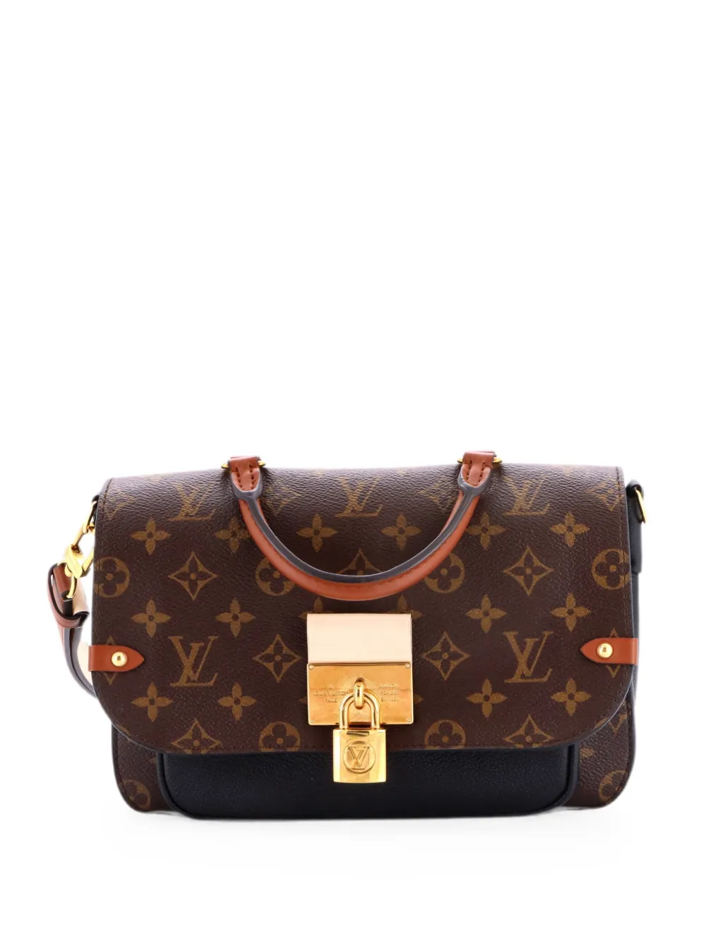 Louis Vuitton Pre-Owned Vaugirard Handbag Monogram Canvas with Leather satchel - Black