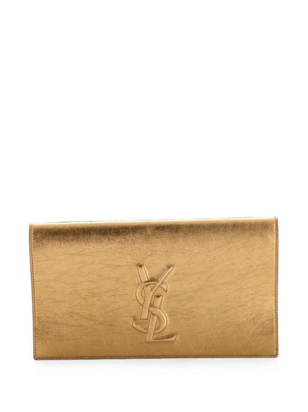 Saint Laurent Pre-Owned Belle de Jour Leather Large clutch bag - Oro