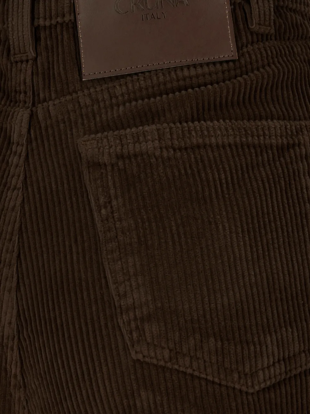 Cruna Taylor ribfluwelen broek met wijde pijpen Bruin