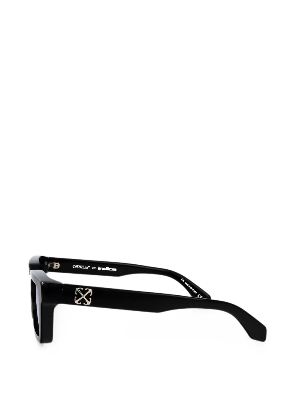 Off-White Eyewear x Indice zonnebril met vierkant montuur Zwart