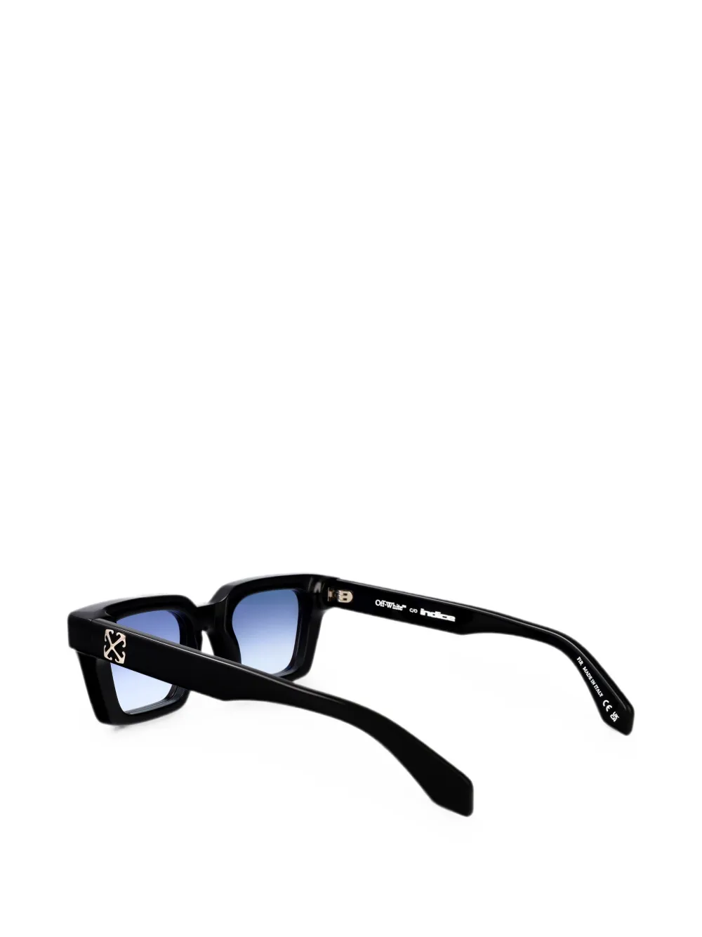 Off-White Eyewear x Indice zonnebril met vierkant montuur Zwart