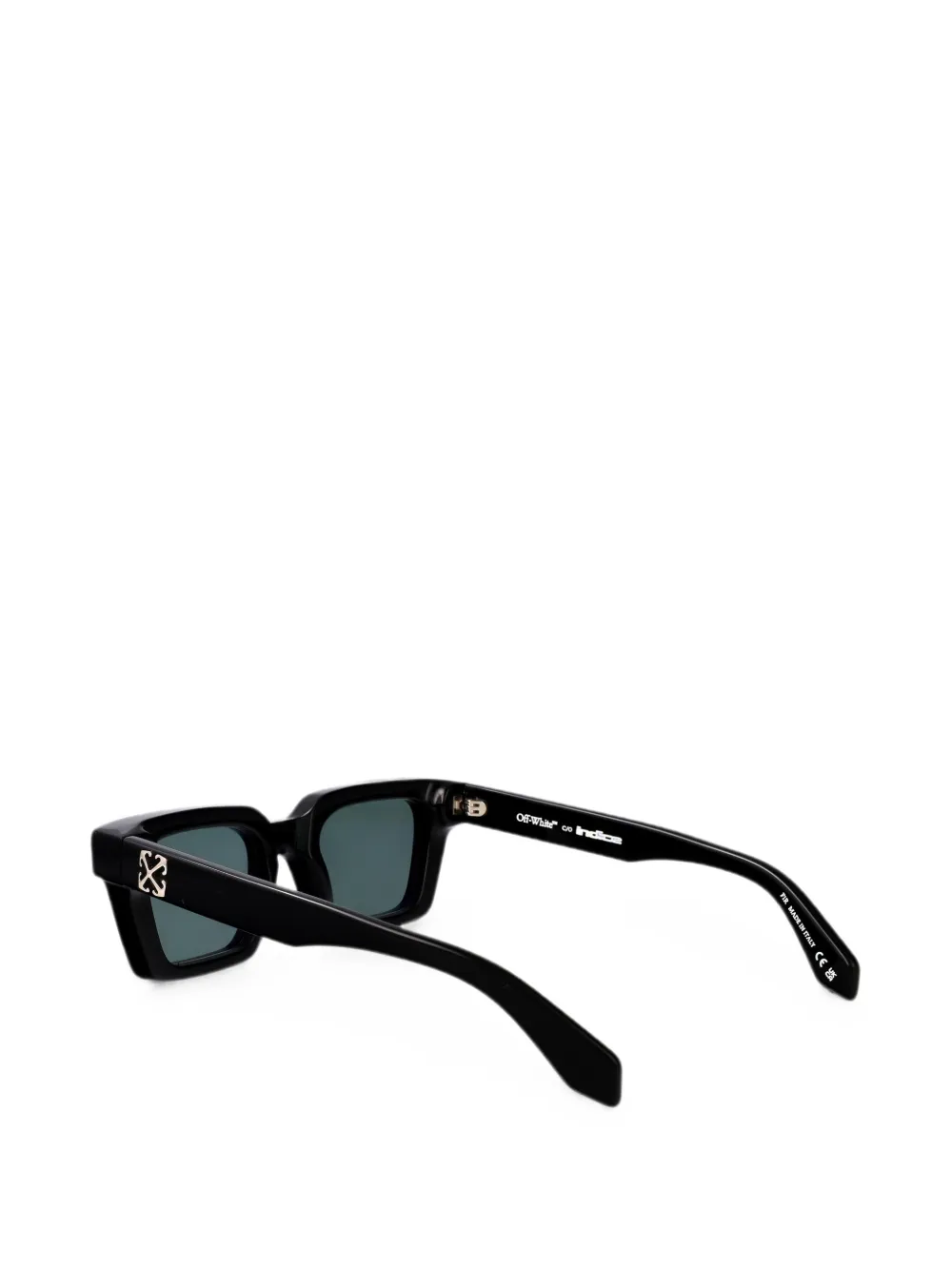 Off-White Eyewear Indice zonnebril met vierkant montuur Zwart