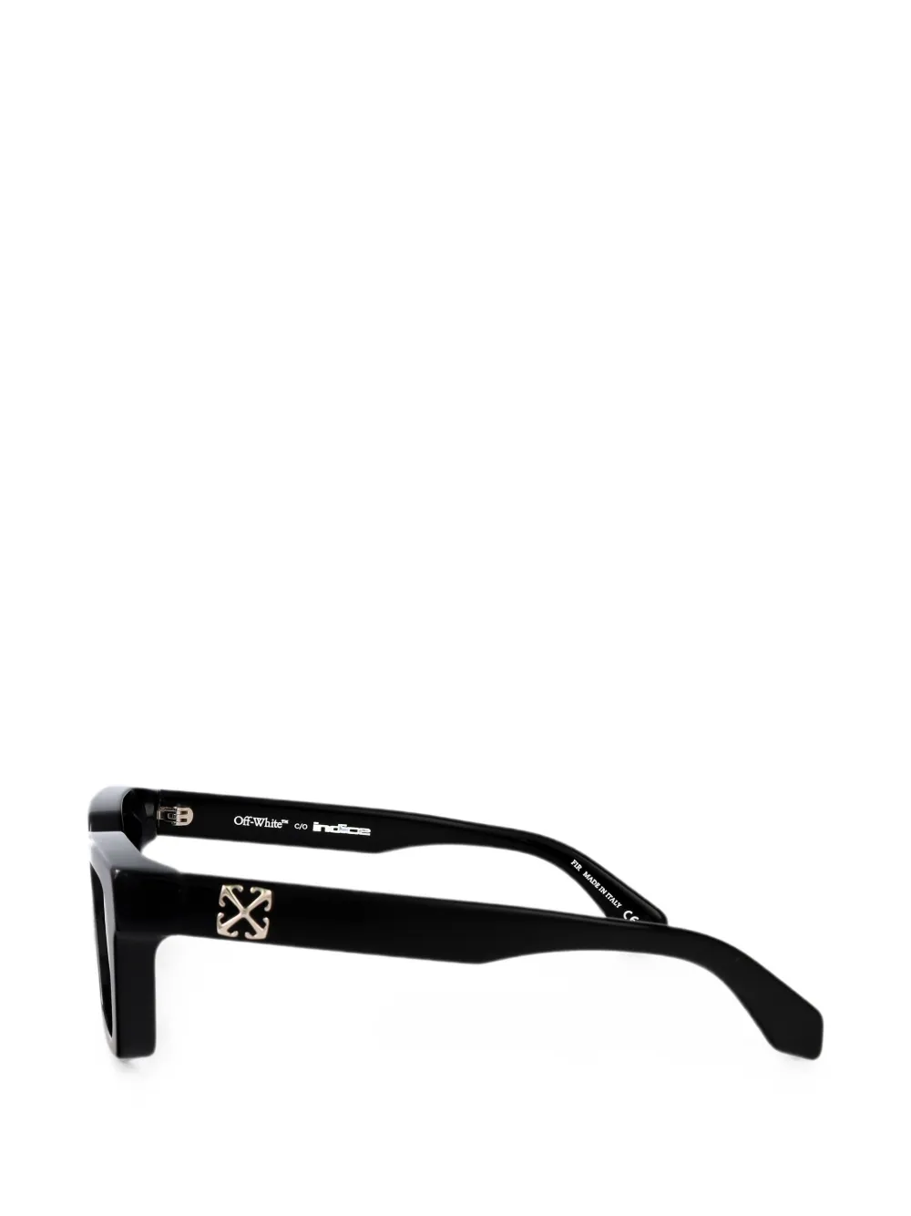 Off-White Eyewear Indice zonnebril met vierkant montuur Zwart