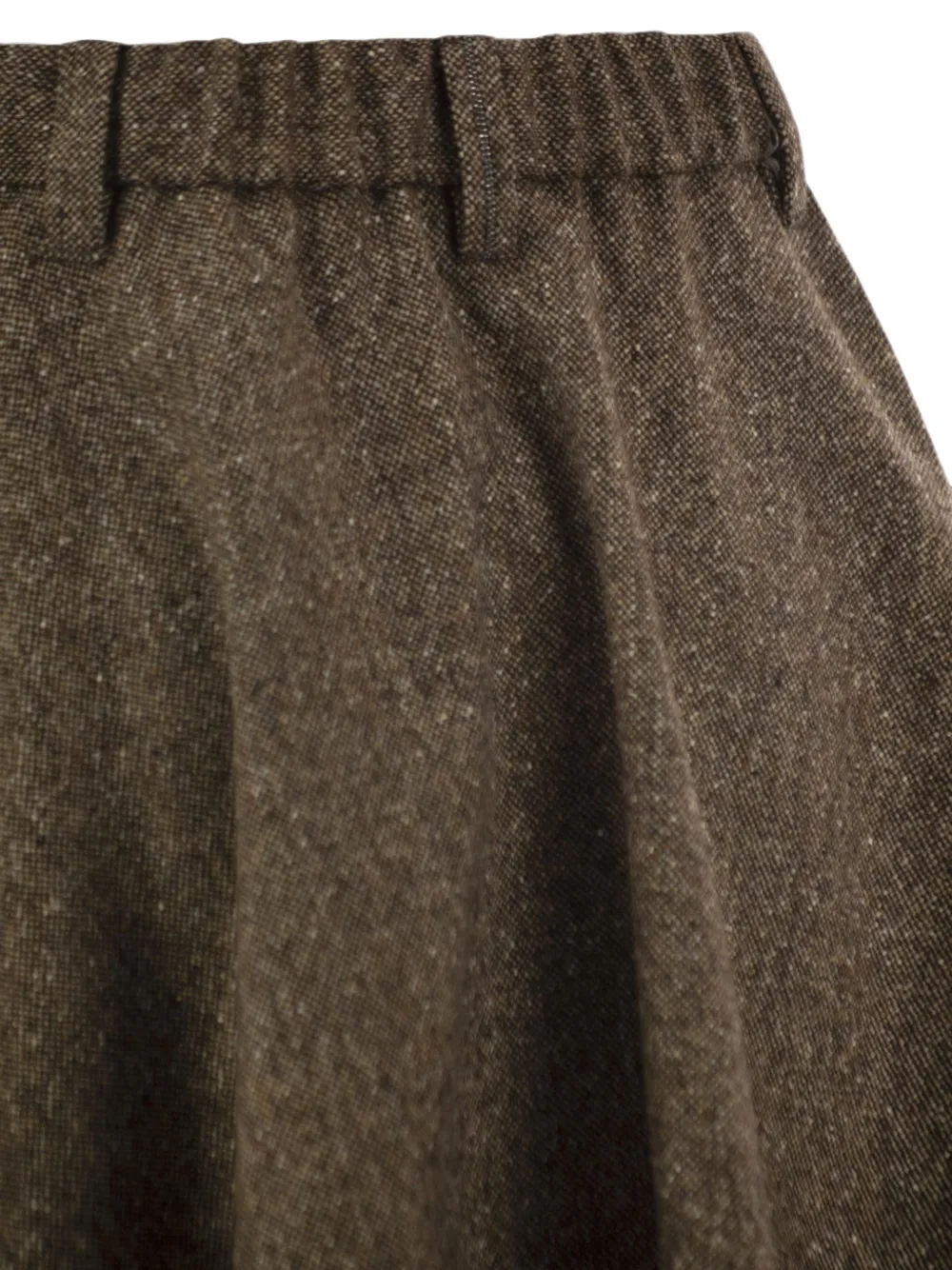 Brunello Cucinelli Rok met A-lijn en mergeleffect Bruin