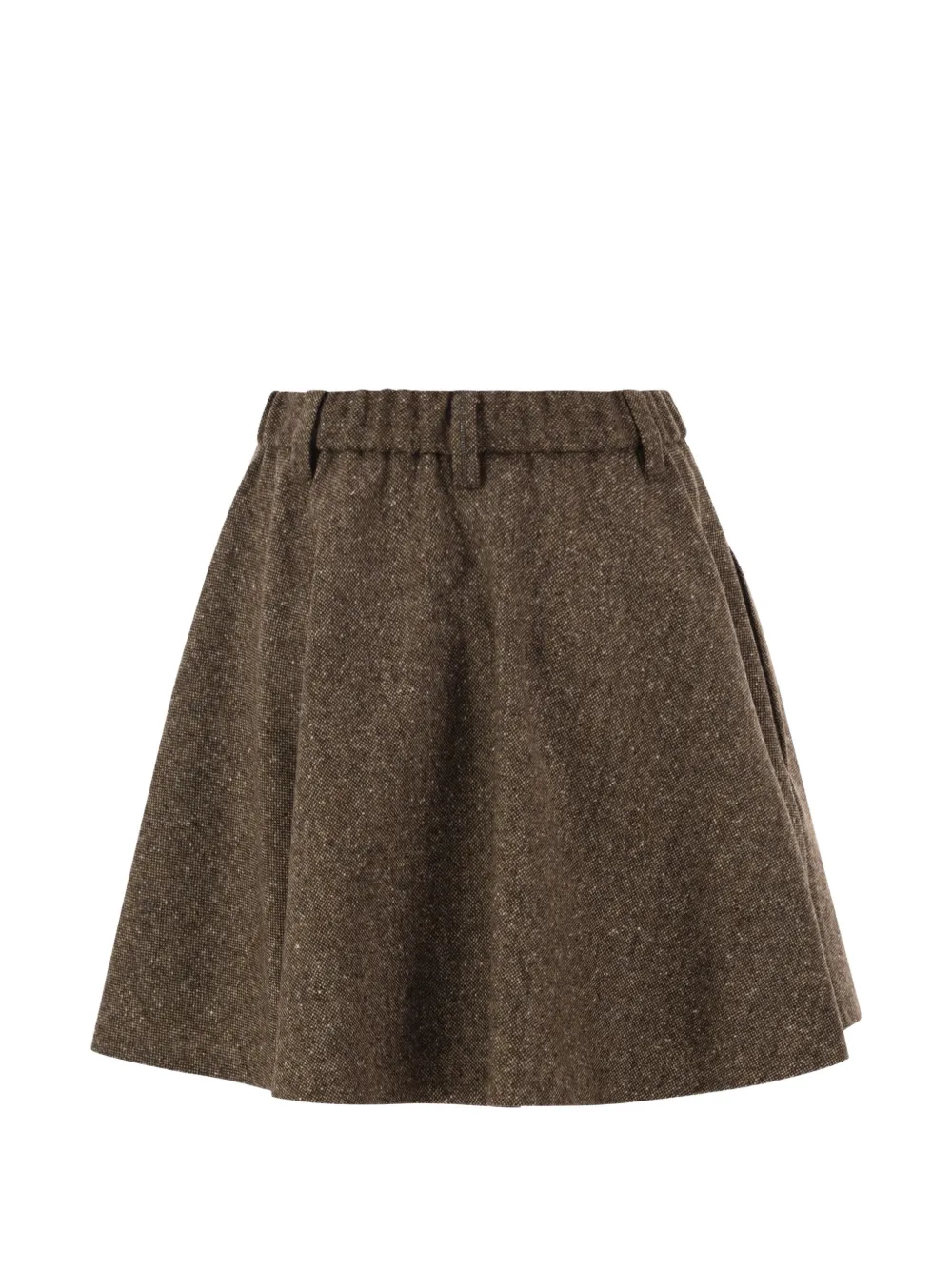 Brunello Cucinelli Rok met A-lijn en mergeleffect Bruin