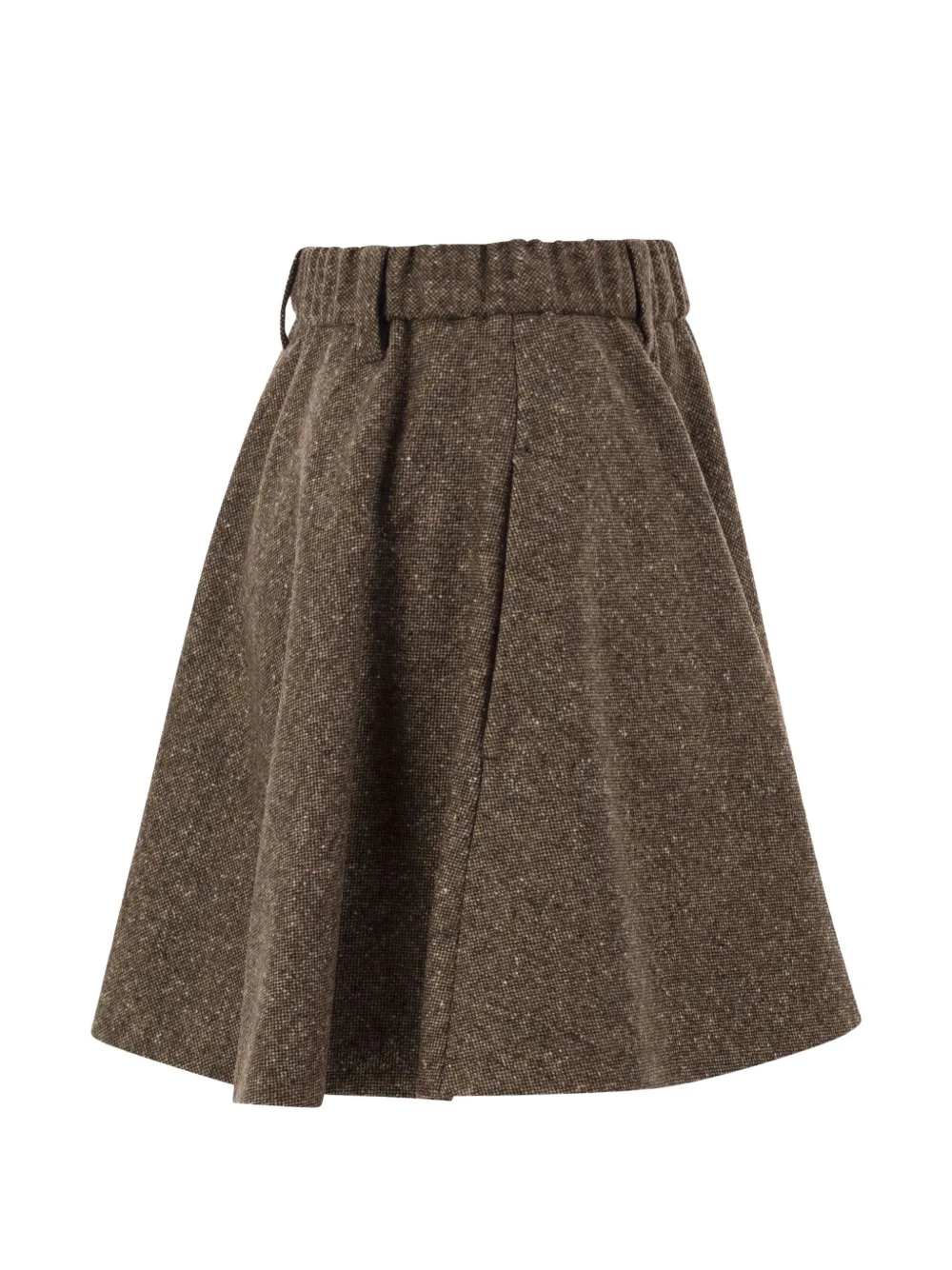 Brunello Cucinelli Rok met A-lijn en mergeleffect Bruin