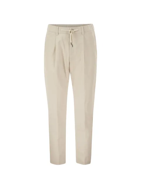 Herno drawstring tapered trousers
