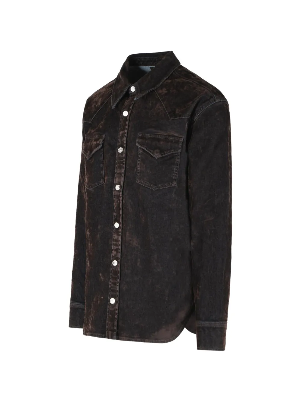 AMIRI Denim overhemd met lange mouwen Bruin