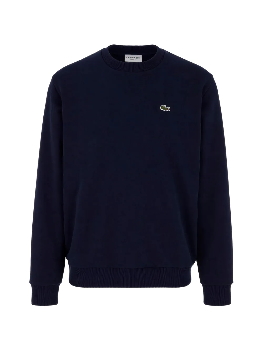 Lacoste Cotton Fleece Sweatshirt In Blue