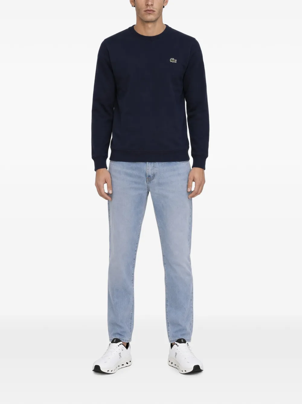 Lacoste Fleece sweater Blauw