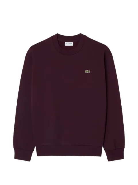 Lacoste sudadera de algodón con parche del logo