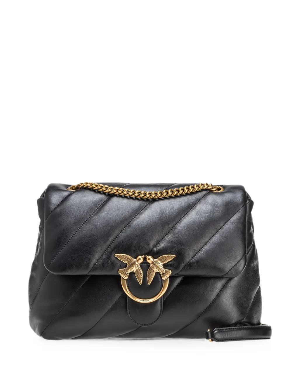 PINKO Love Puff quilted leather shoulder bag - Nero
