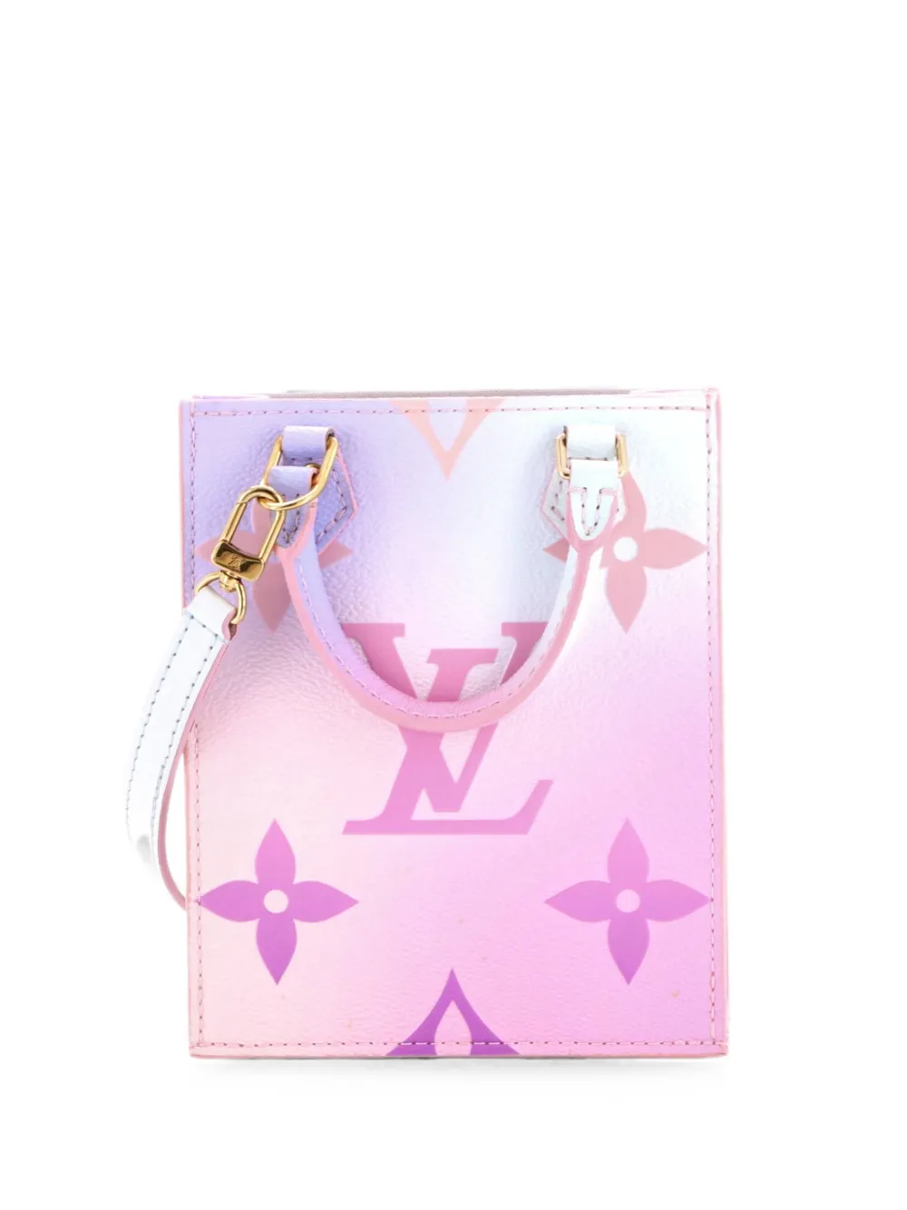 Louis Vuitton Pre-Owned Petit Sac Plat Bag Spring in the City Monogram Giant Canvas crossbody bag - Rosa
