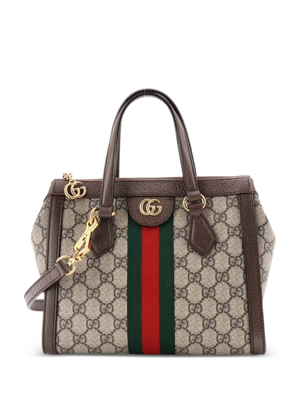 Gucci Pre-Owned Ophidia Top Handle GG Coated Canvas Small tote bag - Marrone