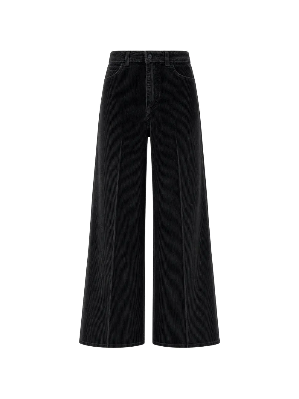 Cruna Corduroy Wide-leg Trousers In 블랙
