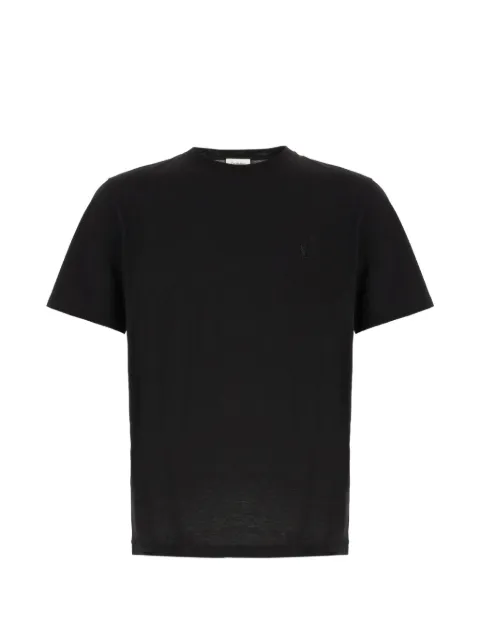 Saint Laurent Cassandre-embroidered T-shirt