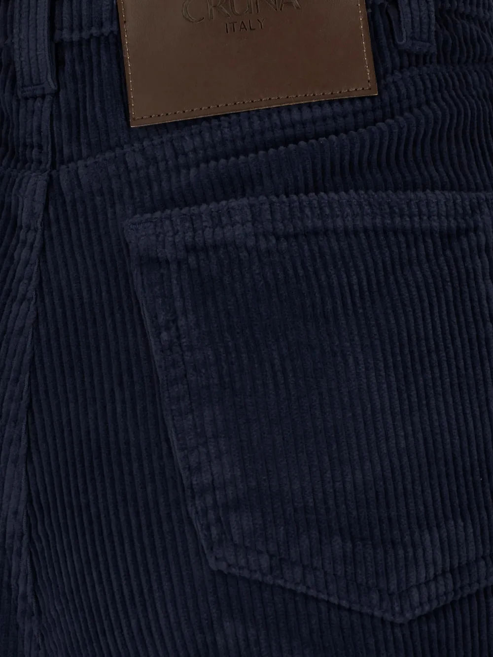 Cruna Taylor broek met ribfluwelen textuur Blauw