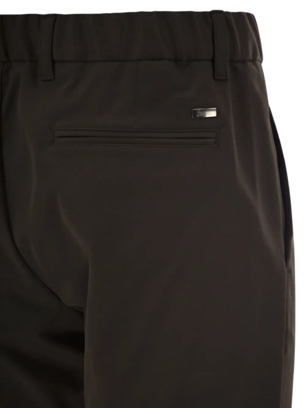 Herno Broek met trekkoordtaille en toelopende pijpen Bruin