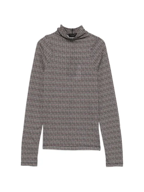 rag & bone top con motivo pied de poule