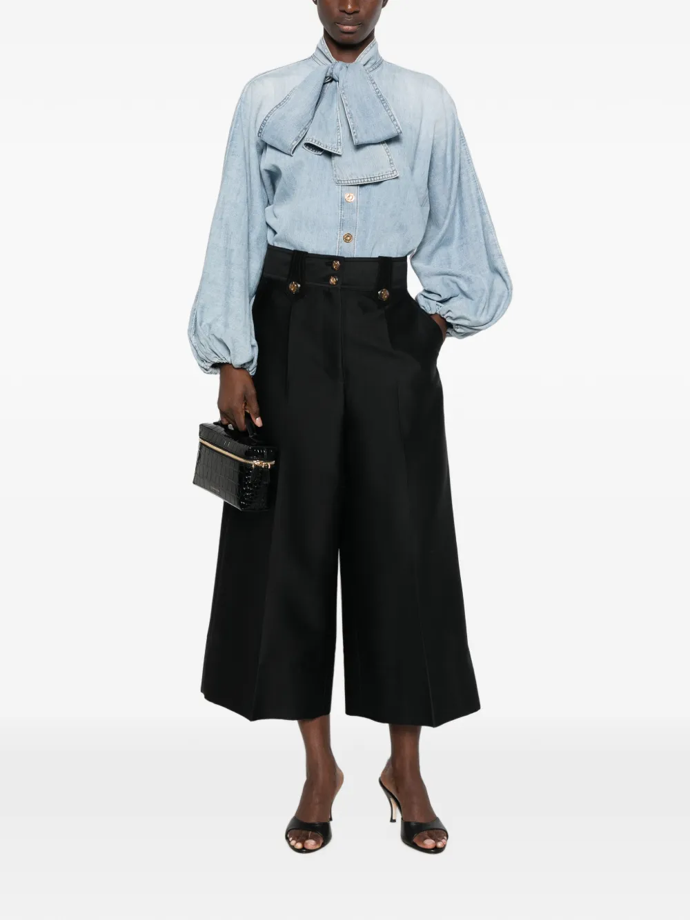 ZIMMERMANN Valiant Culotte cropped broek Zwart