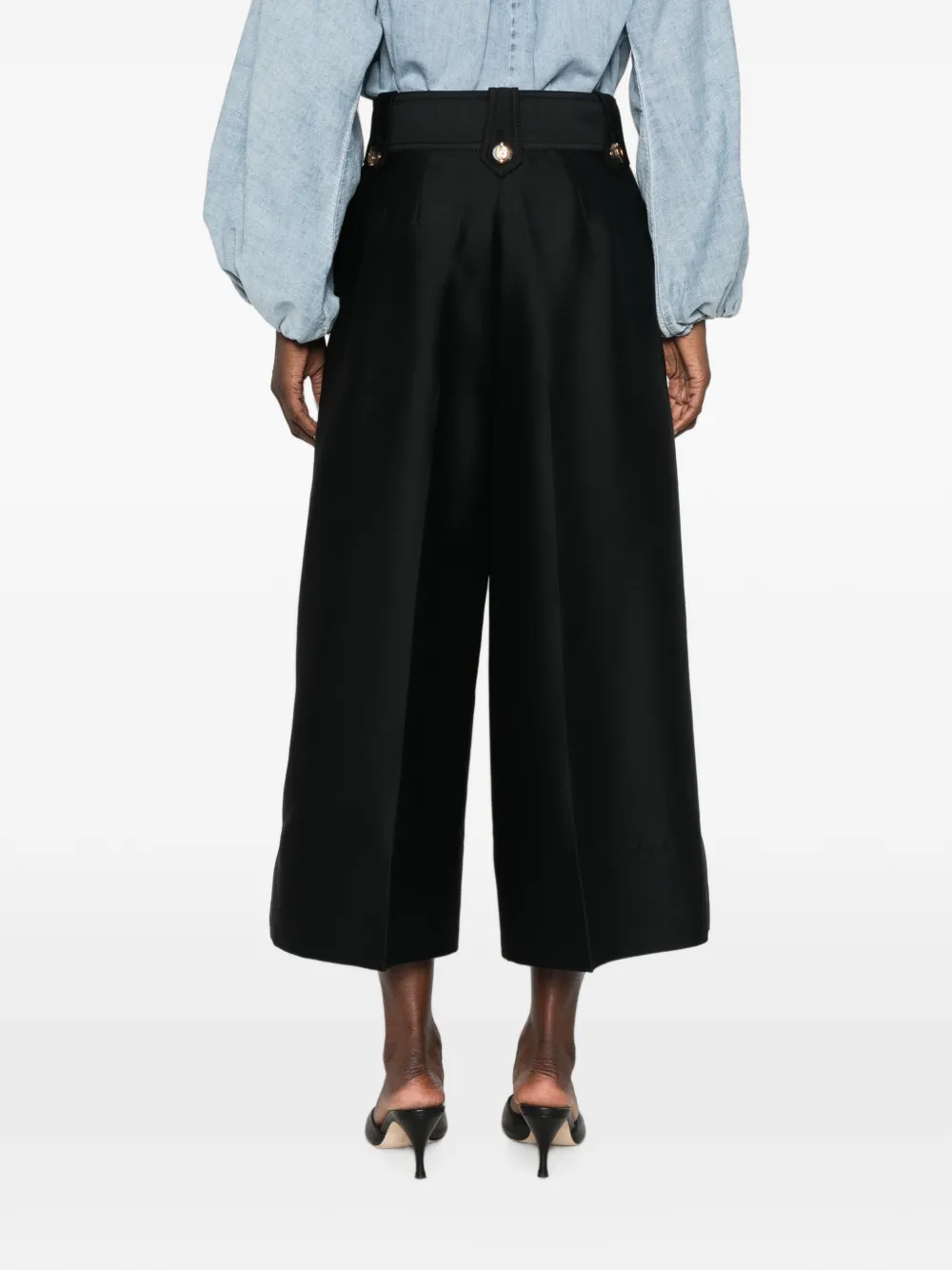 ZIMMERMANN Valiant Culotte cropped broek Zwart
