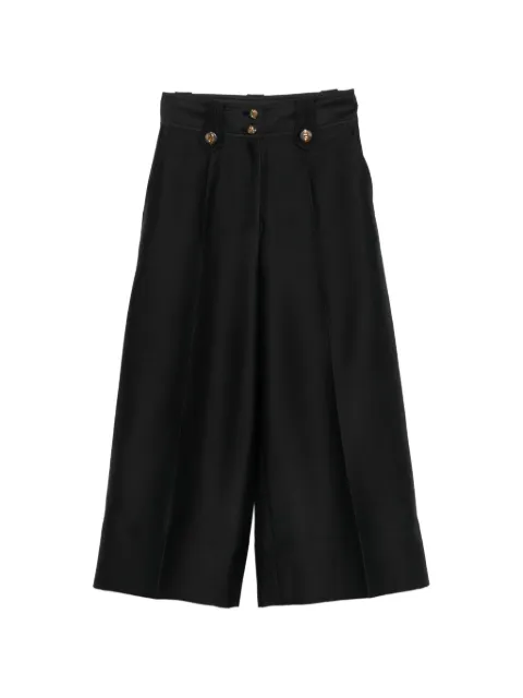 ZIMMERMANN Valiant Culotte button-embellished cropped trousers