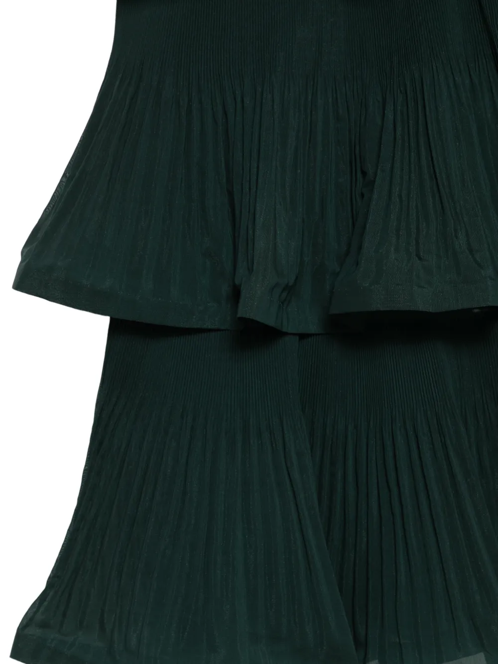 ZIMMERMANN Geplooide midi-jurk Groen