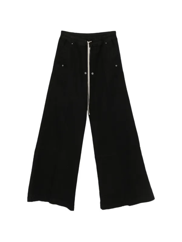 Rick Owens DRKSHDW ドローストリング ワイドパンツ Rick Owens DRKSHDW ドローストリング ワイドパンツ | ブラック