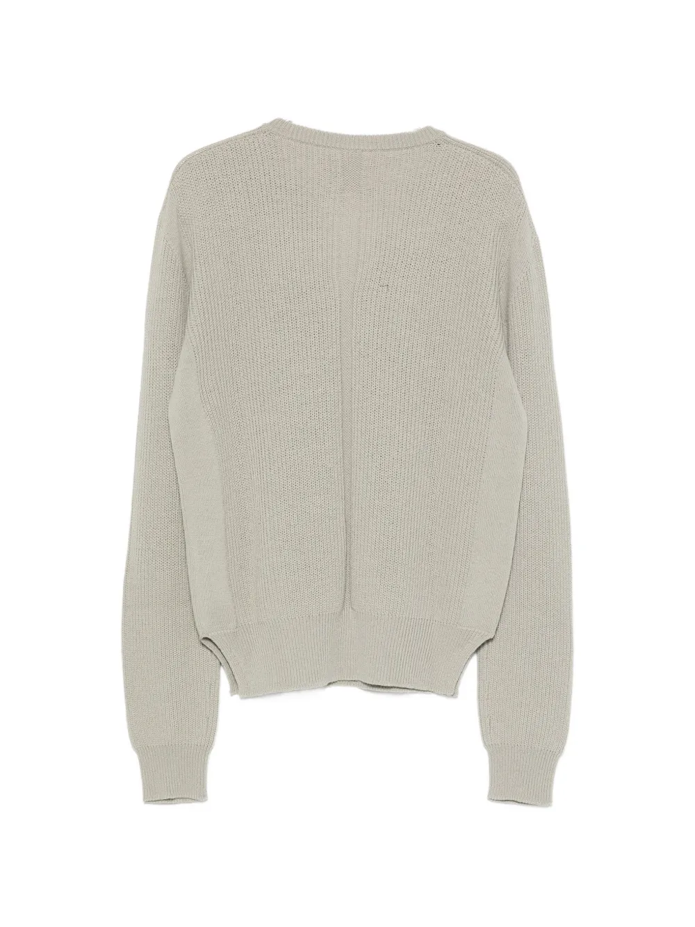 Rick Owens DRKSHDW Ribgebreide trui met vlakken Beige
