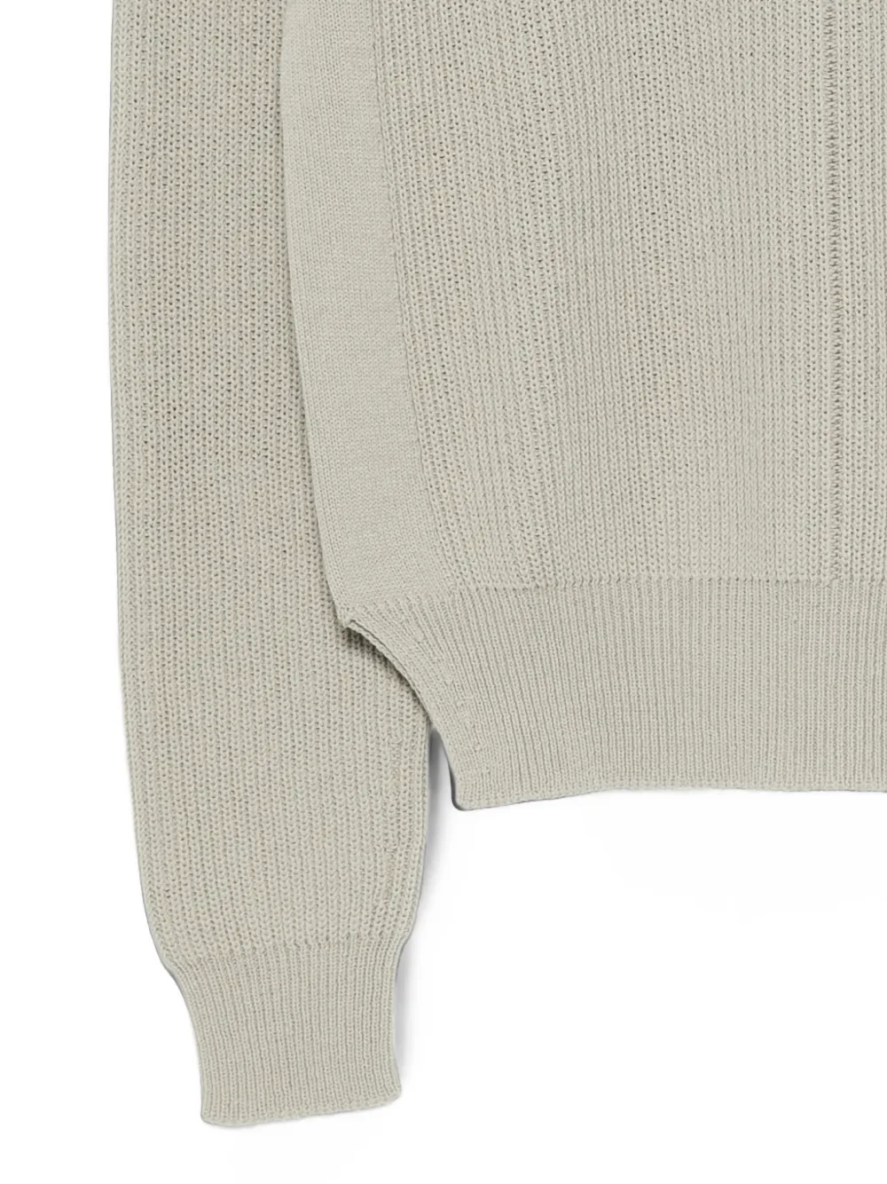 Rick Owens DRKSHDW Ribgebreide trui met vlakken Beige