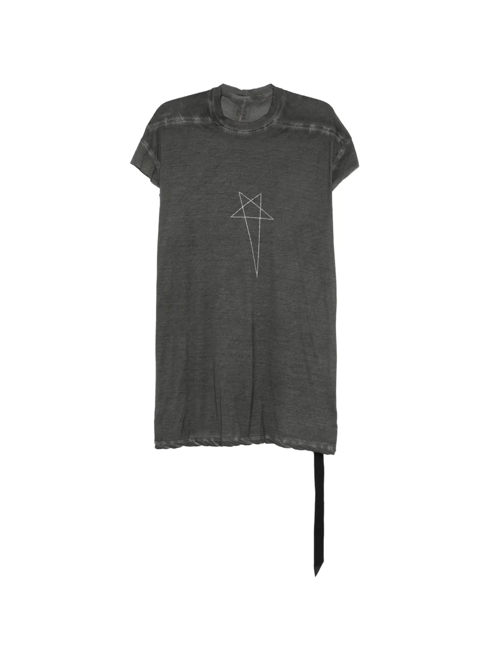 Rick Owens DRKSHDW Jumbo SL Pentagram-print cap-sleeve T-shirt - Nero