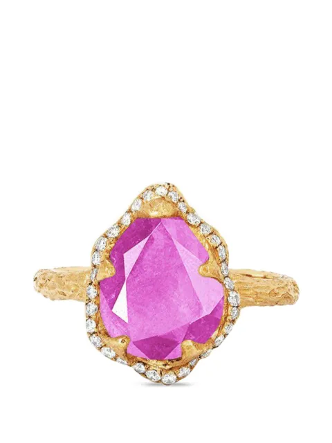 Logan Hollowell Baby Queen pink sapphire and diamond ring