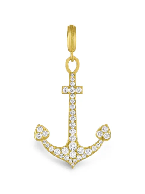 Leigh Maxwell diamond anchor pendant