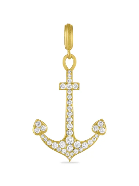 Leigh Maxwell diamond anchor pendant