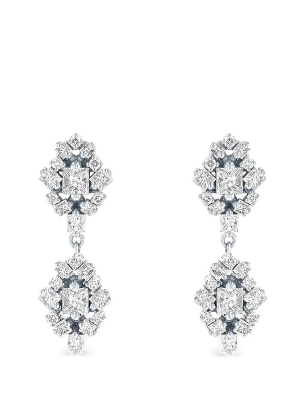 Suzanne Kalan La Fantaisie diamond drop earrings · OS