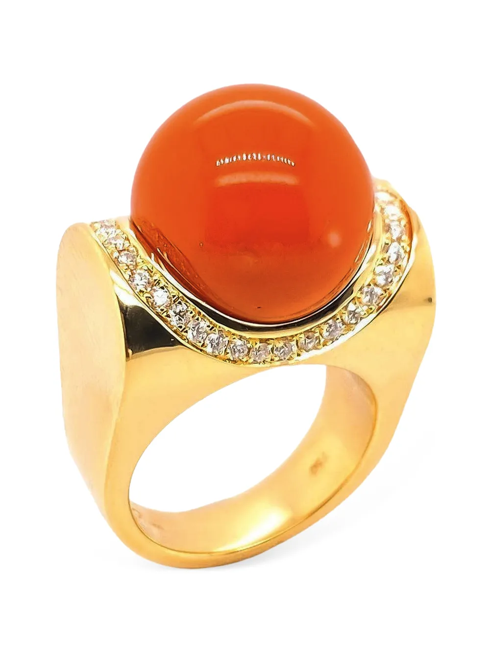 ALETTO BROTHERS mediterranean coral and diamond ring