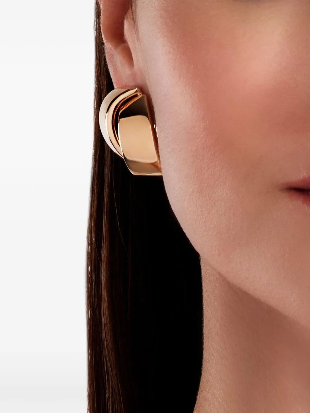 VHERNIER Abbraccio sculptural earrings - Rosa