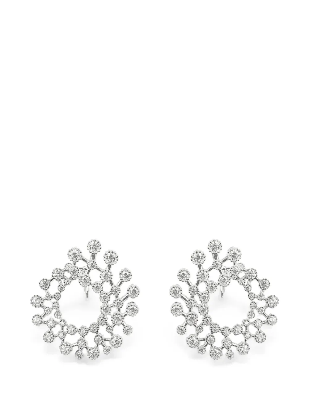 ZYDO wrap diamond earrings - Silber