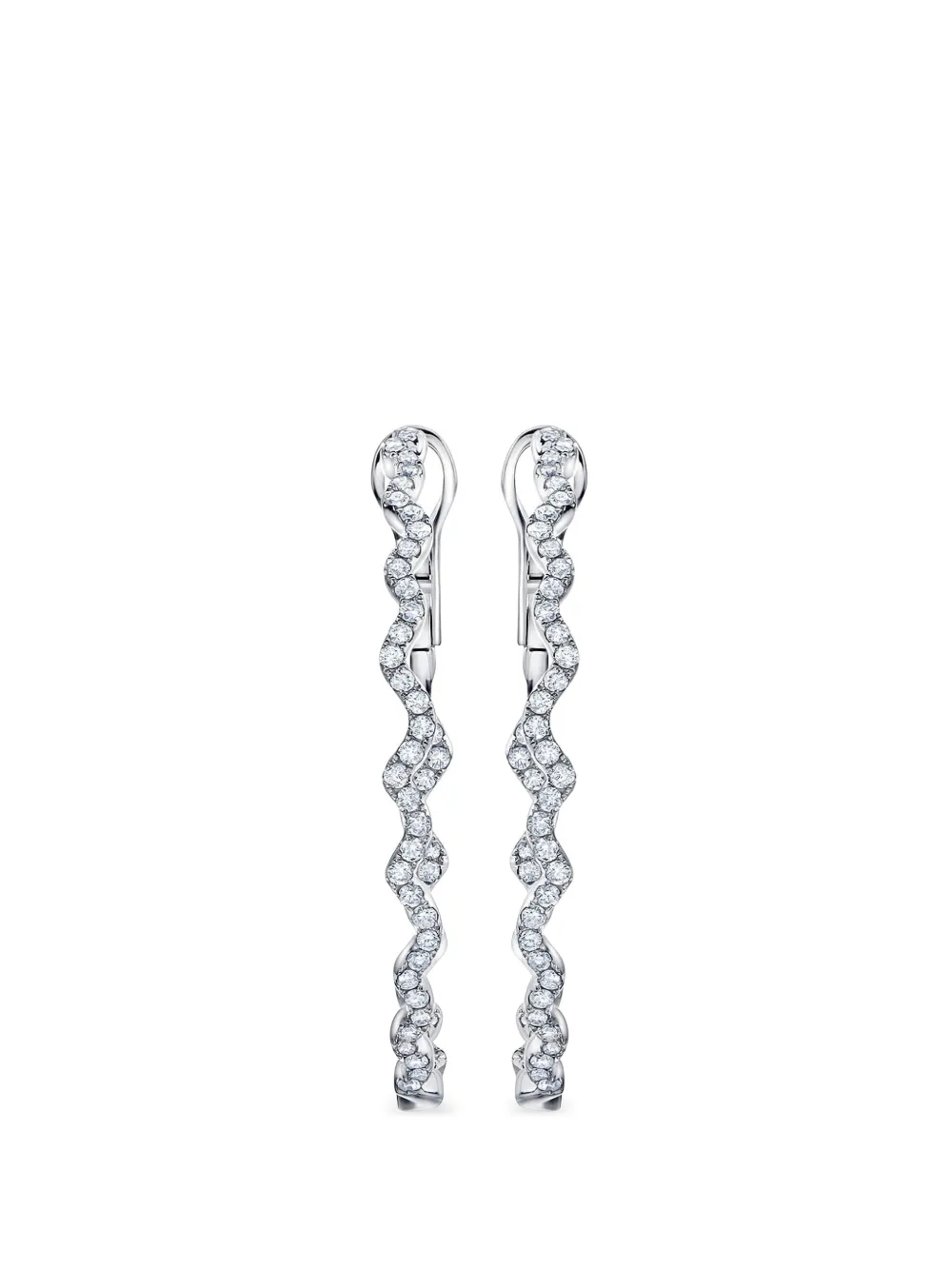 graziela Rio diamond hoop earrings