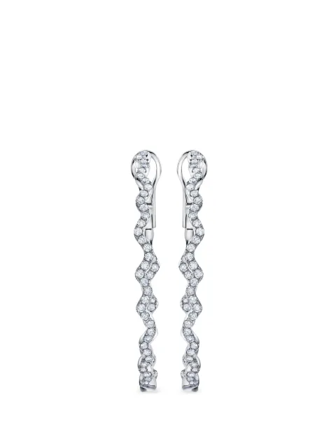 graziela Rio diamond hoop earrings