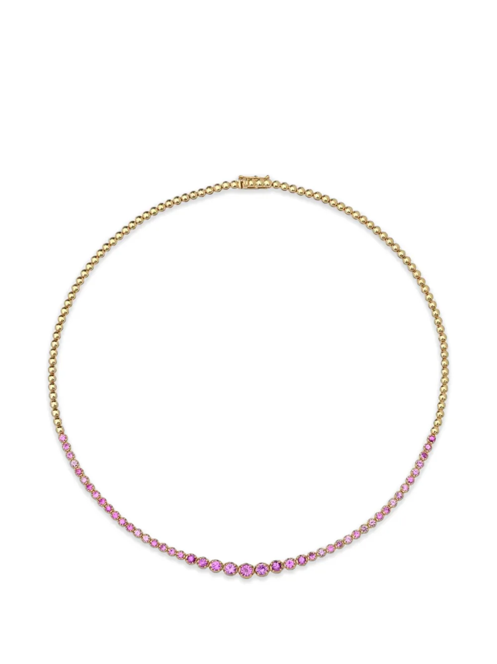 Jennifer Meyer sapphire tennis necklace - Oro