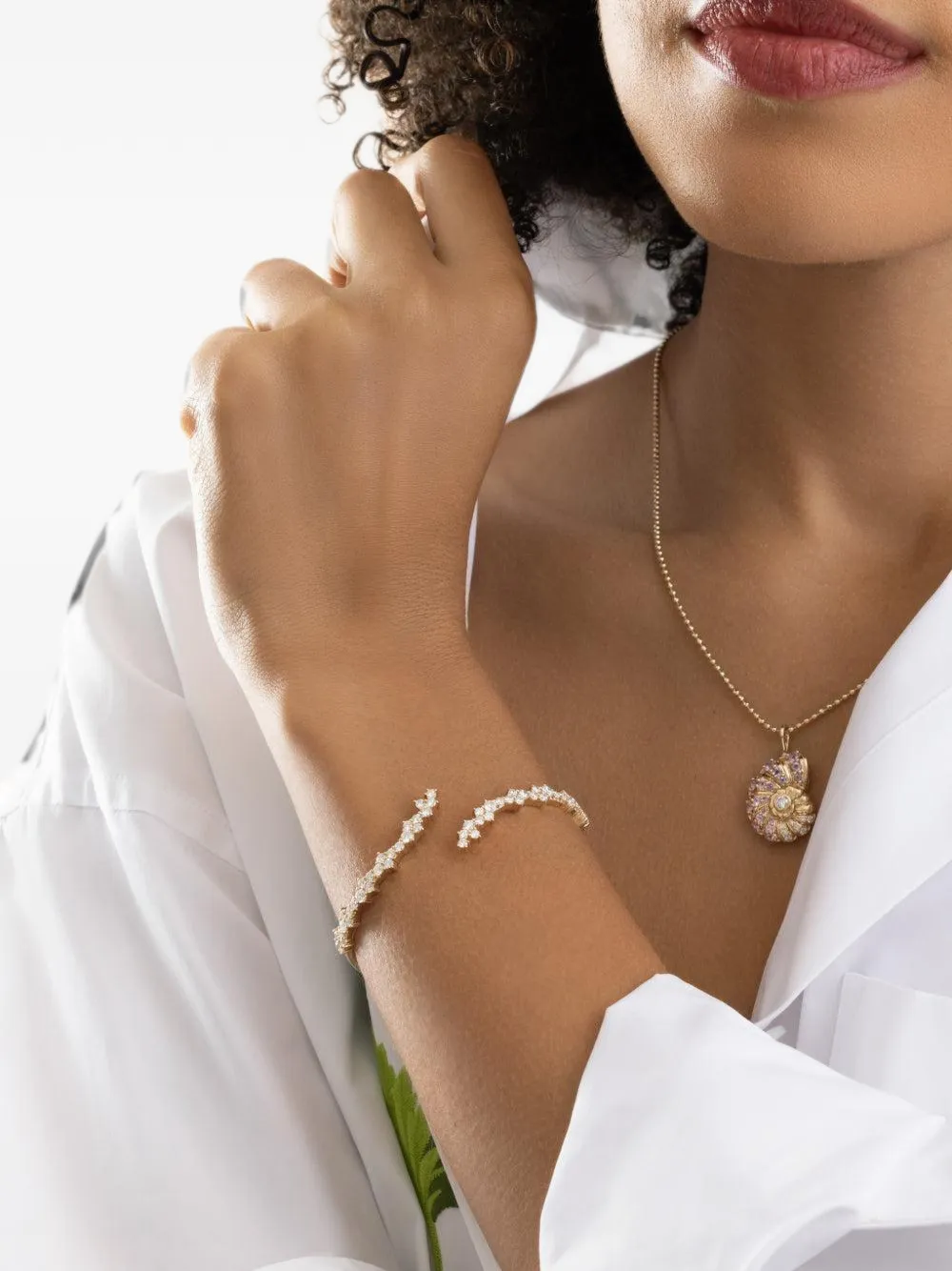 Sydney Evan diamond bracelet - Gold