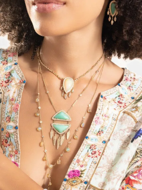 Jacquie Aiche opal and diamond shaker y necklace