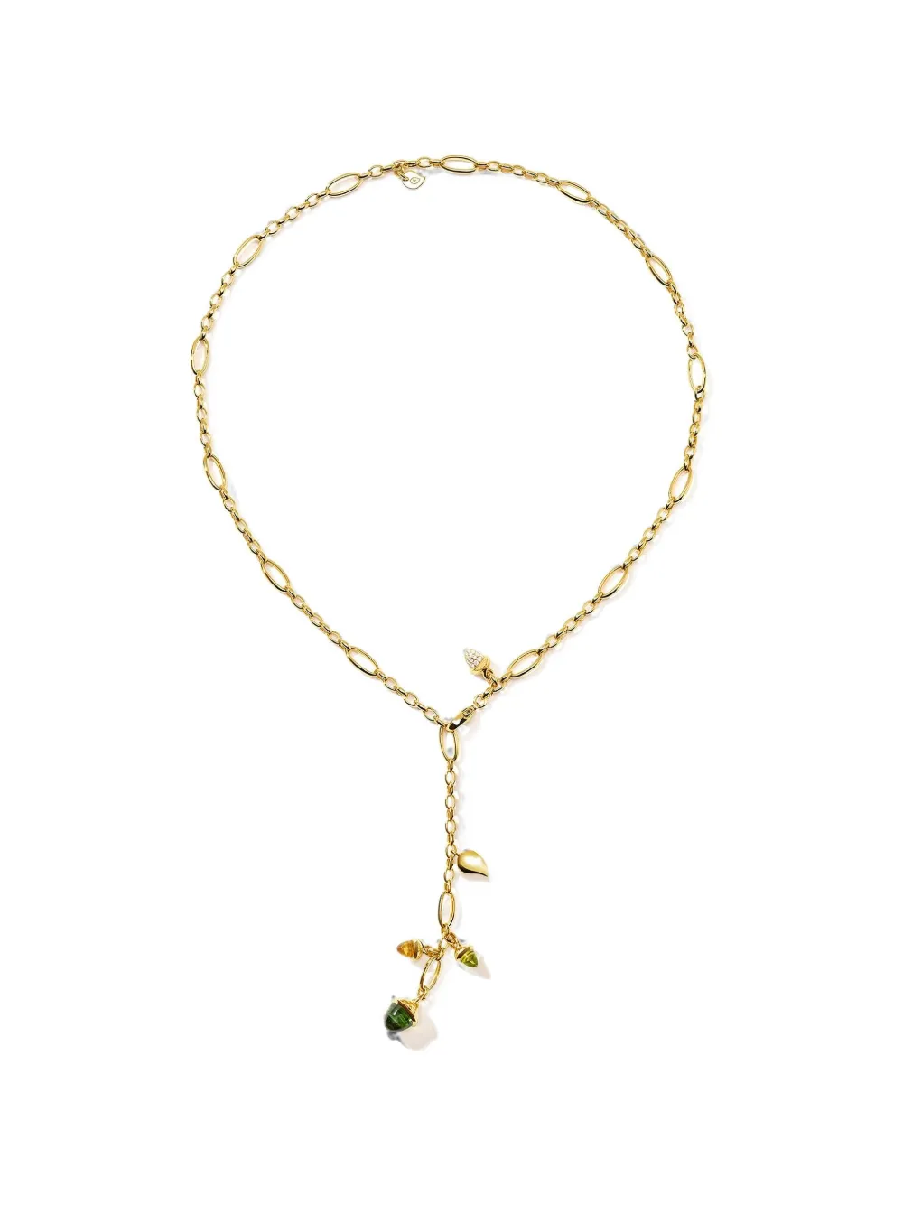 TAMARA COMOLLI Mikado Rainforest multi-stone necklace - Gold