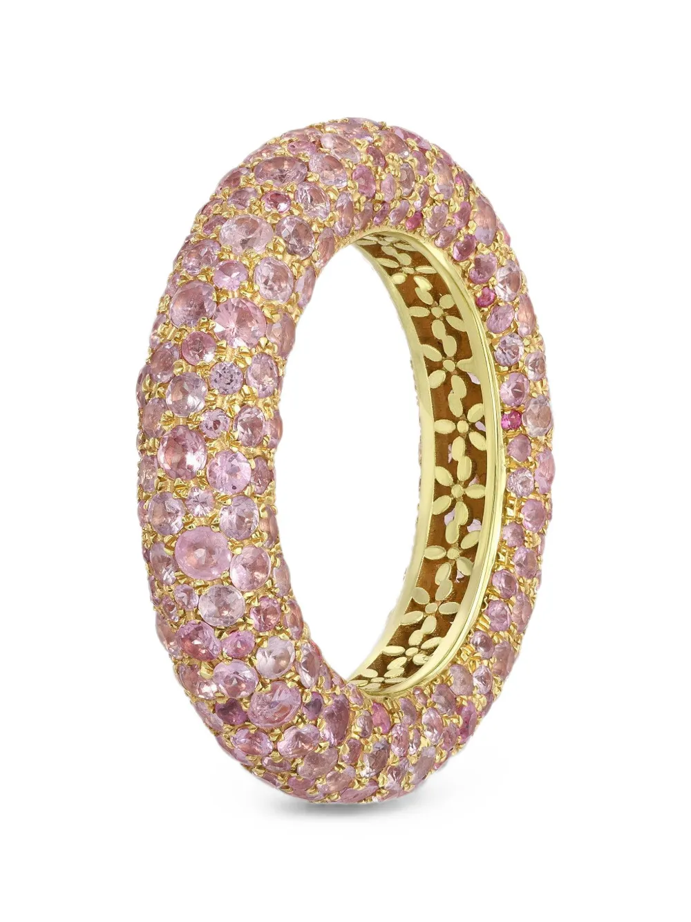 Octavia Elizabeth Blossom Bubble pink sapphire ring - Gold