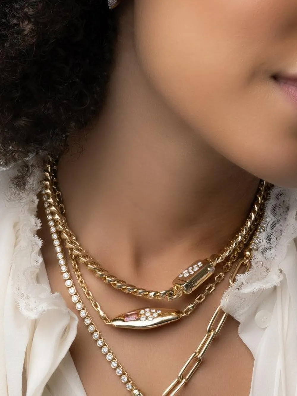 Uniform Object Shard Huggies earrings - Gold